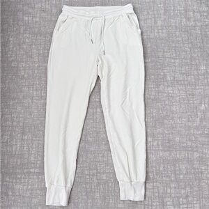 Summersalt The Softest French Terry Sweatpants in White Small